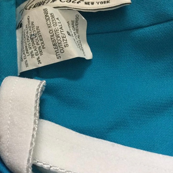 Kenneth Cole Tummy Toner Tankini Top Swimsuit Women’s size S Turquoise blue - Picture 9 of 14